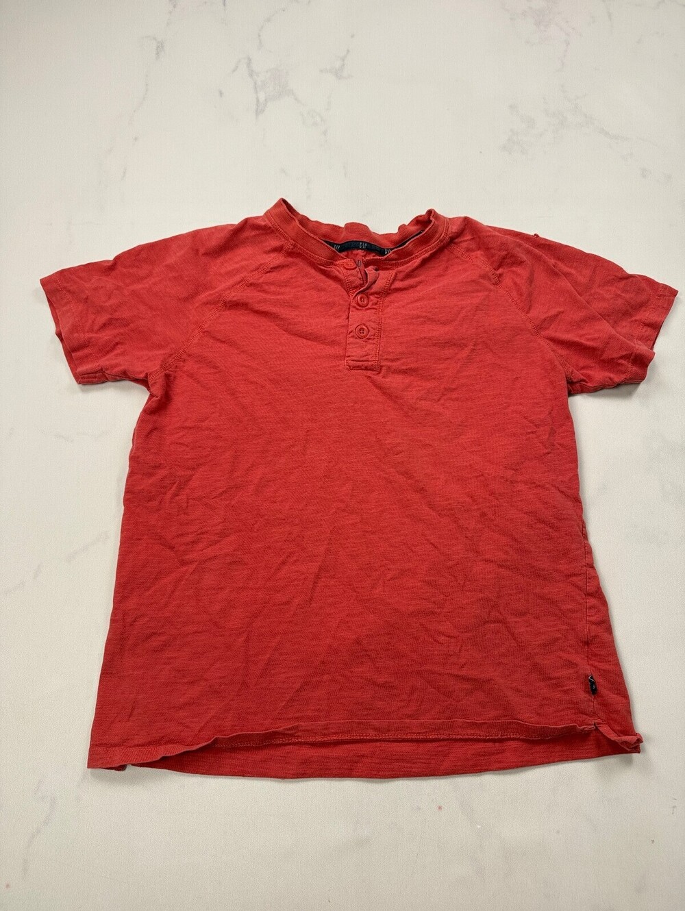 Gap Henley Top Red 90s VTG Everyday Essential - Mens S